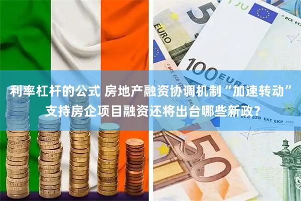 利率杠杆的公式 房地产融资协调机制“加速转动” 支持房企项目融资还将出台哪些新政？