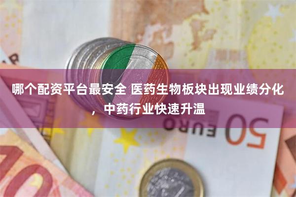 哪个配资平台最安全 医药生物板块出现业绩分化，中药行业快速升温