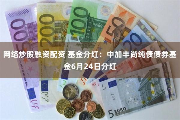 网络炒股融资配资 基金分红：中加丰尚纯债债券基金6月24日分