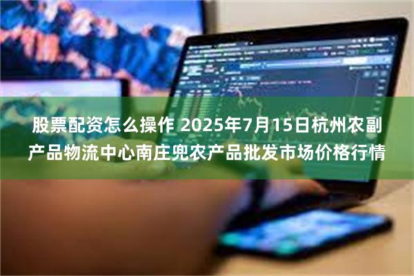 股票配资怎么操作 2025年7月15日杭州农副产品物流中心南庄兜农产品批发市场价格行情