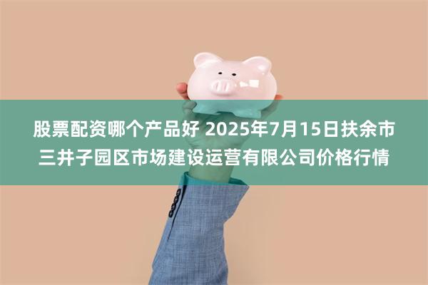 股票配资哪个产品好 2025年7月15日扶余市三井子园区市场建设运营有限公司价格行情