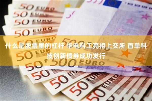 什么是股票里的杠杆 华电科工亮相上交所 首单科技创新债券成功发行