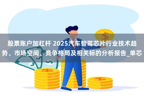 股票账户加杠杆 2025汽车智驾芯片行业技术趋势、市场空间、竞争格局及相关标的分析报告_单芯