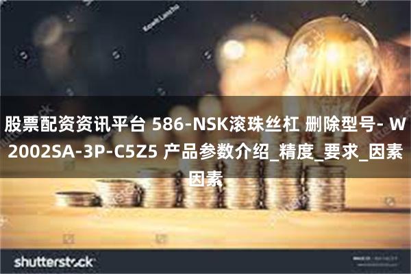 股票配资资讯平台 586-NSK滚珠丝杠 删除型号- W2002SA-3P-C5Z5 产品参数介绍_精度_要求_因素
