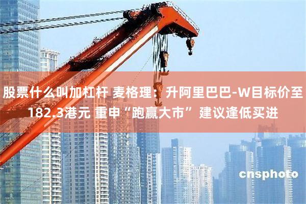 股票什么叫加杠杆 麦格理：升阿里巴巴-W目标价至182.3港元 重申“跑赢大市” 建议逢低买进