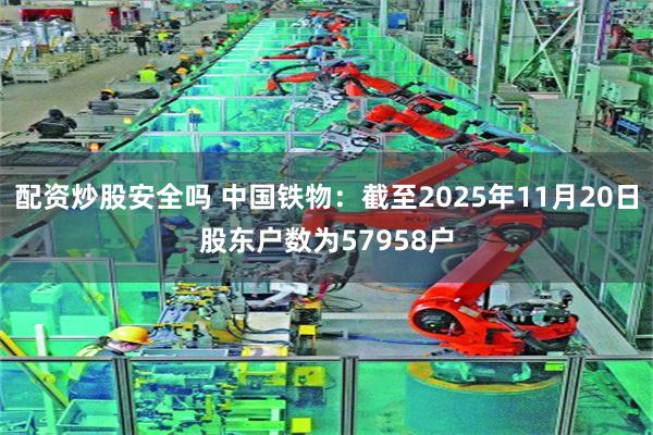 配资炒股安全吗 中国铁物：截至2025年11月20日股东户数为57958户