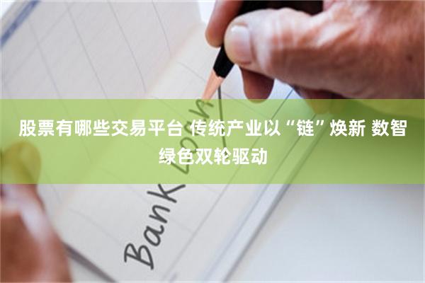股票有哪些交易平台 传统产业以“链”焕新 数智绿色双轮驱动