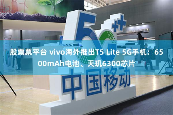 股票票平台 vivo海外推出T5 Lite 5G手机：6500mAh电池、天玑6300芯片