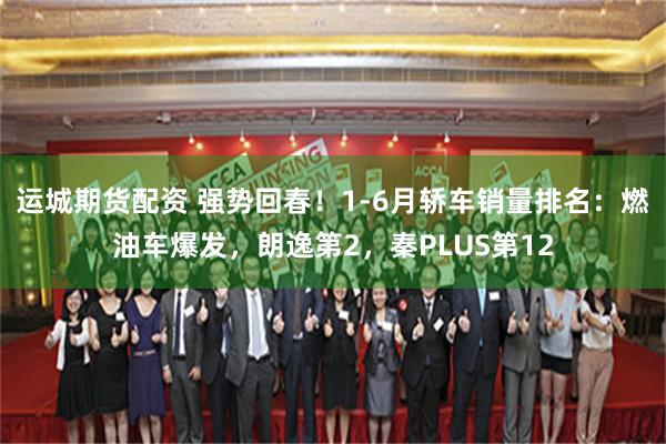 运城期货配资 强势回春！1-6月轿车销量排名：燃油车爆发，朗逸第2，秦PLUS第12