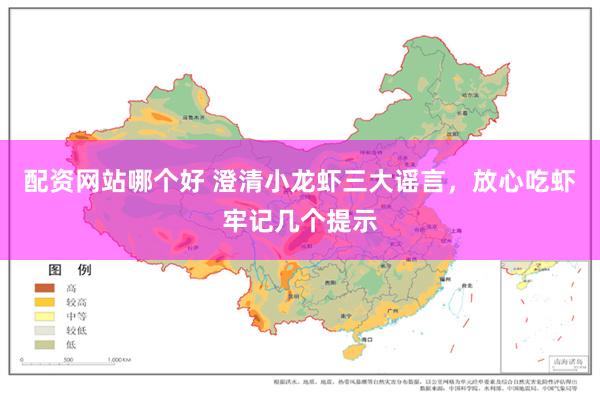 配资网站哪个好 澄清小龙虾三大谣言，放心吃虾牢记几个提示