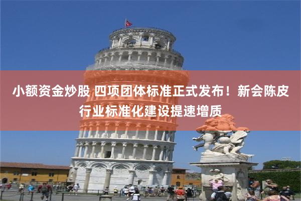 小额资金炒股 四项团体标准正式发布！新会陈皮行业标准化建设提速增质