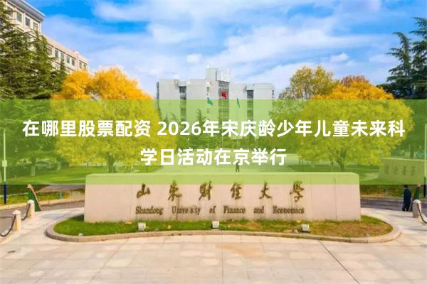 在哪里股票配资 2026年宋庆龄少年儿童未来科学日活动在京举行