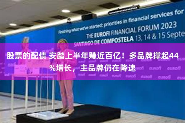 股票的配债 安踏上半年赚近百亿!多品牌撑起44%增长,主品牌仍在降速