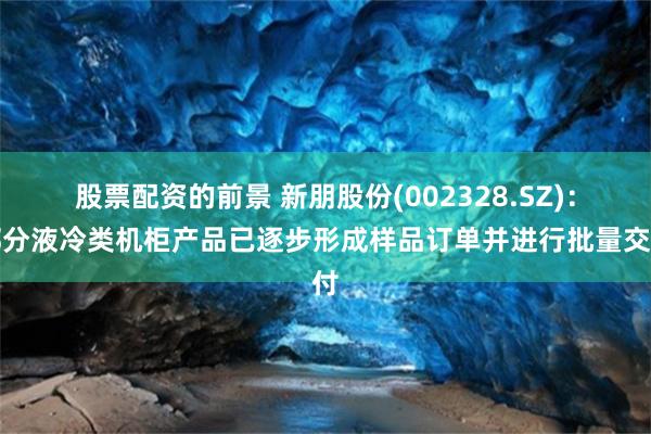 股票配资的前景 新朋股份(002328.SZ)：部分液冷类机柜产品已逐步形成样品订单并进行批量交付